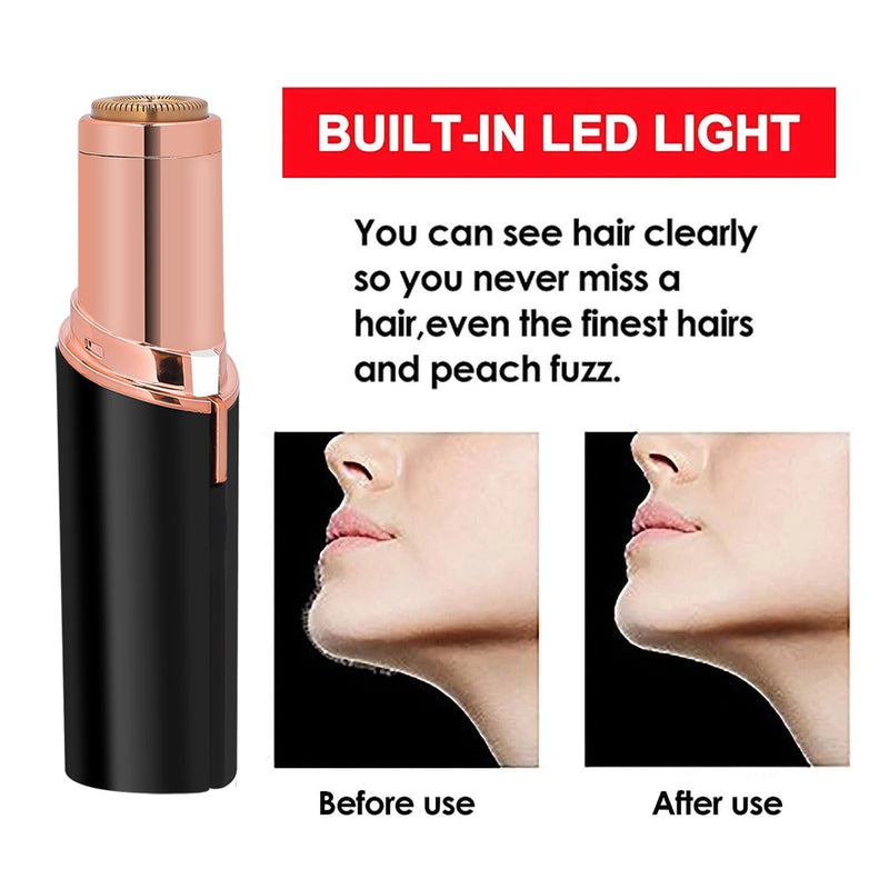 2022 Epilator Face Hair Removal Lipstick Shaver Electric Eyebrow Trimmer Women&