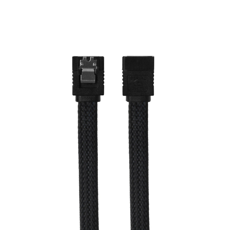 50CM SATA 3.0 III SATA3 7pin Data Cable 6Gb/s SSD Cables HDD Hard Disk Data Cord with Nylon Sleeved Premium Version