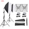 Photo Studio Softbox 50*70cm Diffuser 4 in 1 Socket E27 Lamp Holder 2M Light Stand Tripod Photo Studio Kit for Photography Video