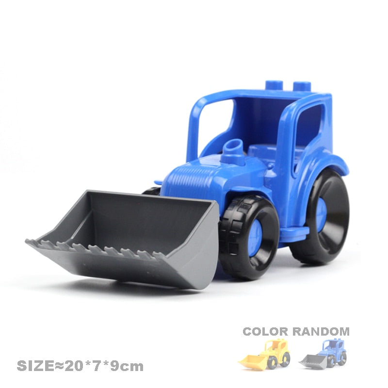 Car Model Children Assemble Toys Big Building Blocks City Traffic Parts Vehicle Trailer Chassis Boat Motorcycle Compatible brick
