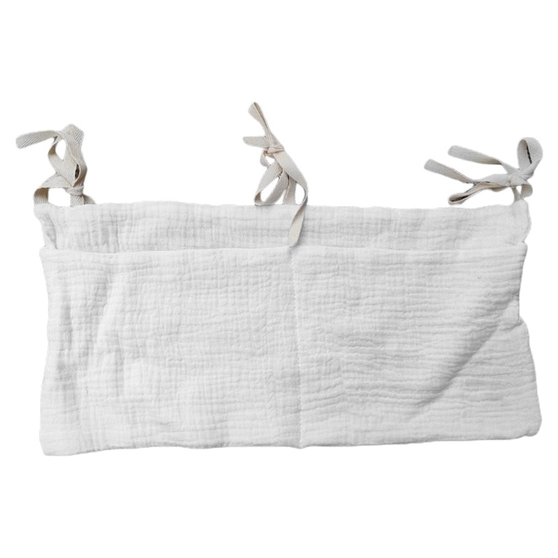 1pc Portable Baby Crib Storage Bag Multifunctional Newborn Bed Headboard Organizer For Kids Baby Bedding Diaper Bag