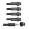 10Pcs (5Pair) 12V 3A 5.5x2.1mm DC Power Male Plugs Connector DC Power Socket Female Jack Screw Nut Panel Mount Adapter 5.5*2.1mm