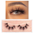FOXESJI Makeup Eyelashes 3D Mink Lashes Fluffy Soft Wispy Natural Cross Lash Extension Reusable Fake Lashes Mink False Eyelashes