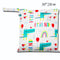 Baby Diaper Bag Cartoon Print Waterproof Wet Dry Nappy Zipper Handbag Stroller Carry Pack Travel Outdoor Wet Diaper Storage Bags