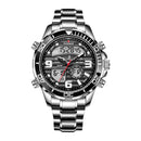 2022 LIGE Brand Foxbox Digital Mens Watches Top Luxury Sport Quartz Wristwatch For Men All Steel Military Waterproof Clock+Box