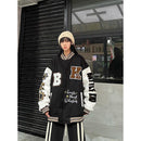 2021 street retro Letter embroidery baseball uniform cotton bomber jacket women winter loose all-match casual thickened jacket