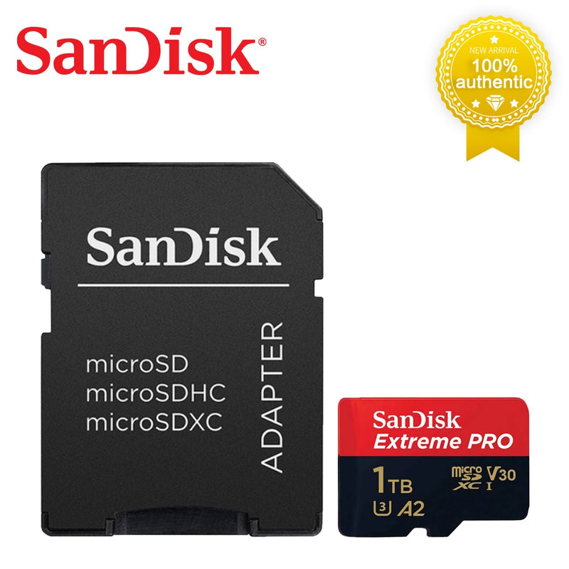 SanDisk Extreme Pro Flash 128GB Card Micro SD Card SDXC UHS-I 400GB 256GB 64GB U3 V30 TF Card Memory Card Adapter for Camera DJI