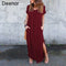 Plus Size 5XL Sexy Women Dress Summer 2021 Solid Casual Short Sleeve Maxi Dress For Women Long Dress Free Shipping Lady Dresses