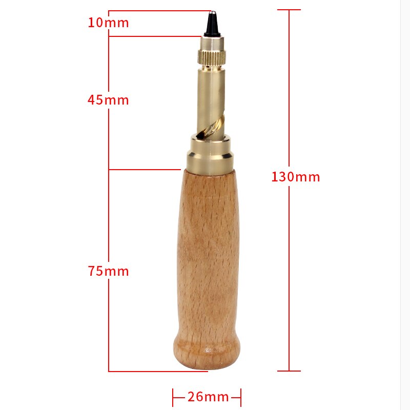 Automatic Belts Punch Replaceable Mute Rotary Punching Punchers Leather Punch Watch Craft Tool Hole Punch Screw Drill Tip Die