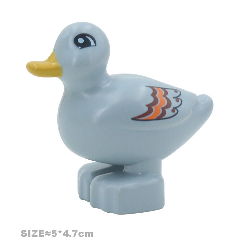 Multiple Styles Big Size Building Blocks Animals Accessories Figures Farm Zoo DIY Bricks Education Assemble Toys For Children