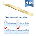 NAGARAKU Eyelash Extension Tweezers False Eyelashes Makeup Stainless Steel Professional Tweezer 3D Accurate Pincet