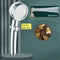 Rainfall Turbo Fan Shower Head 360 Rotating High Pressure Water Saving Handheld Shower Turbocharged Spray Nozzle Bath Accessory