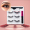3Pairs Magnetic Lashes 3D Mink Eyelashes Wholesale Fake Eyelashes Magnetic Eyeliner With Tweezer Makeup Set For Beauty Faux Cils