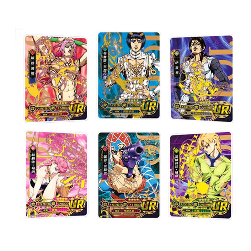 3/5Pcs Japanese Anime JoJo Bizarre Adventure jojo cards Characters Collection Cards hobby Game collectibles for Children Gifts
