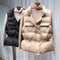 2021 New Ultra Light Down Vest Women Short Vest Windproof Lightweight Warm Waistcoat Female White Duck Down Down Coat Sleeveless