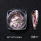 Crystal Fire Opal Flakes Nail Sequins Purple Holographic Glitter DIY Chrome Powder for Spring Nails Manicure Paillettes GL1857
