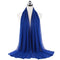 Muslim new Bubble Chiffon Hijab Scarf Women Solid Color Soft Long Shawls and Wraps Georgette Islamic Head Scarves Ladies Hijabs