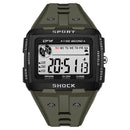 Big Numbers Easy to Read 5ATM Water Resistant Men Digital Watch Outdoor Sport