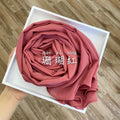 Wome&#39;s Scarves Malaysian Muslim Hijabs Wraps Pearl Chiffon Plain Solid Color Arab Modest Headscarf Rectangle Long Shawl 175x70cm