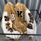 2021 street retro Letter embroidery baseball uniform cotton bomber jacket women winter loose all-match casual thickened jacket