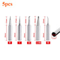 5Pcs/Set 900m-T-I 900M-T-B Welding Tool Lead-Free Soldering Iron Head Bit for Welding Accessories Soldering Iron Tip