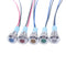 1pc 6mm 8mm 10mm 12mm Metal LED Warning indicator light Waterproof IP67 Signal Lamp Pilot Wires switch 3V 5V 12V 220V Red Blue