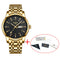 NIBOSI Gold Watch for Men Warterproof Sports Mens Watch Top Brand Luxury Clock Male Business Quartz Wristwatch Relogio Masculino