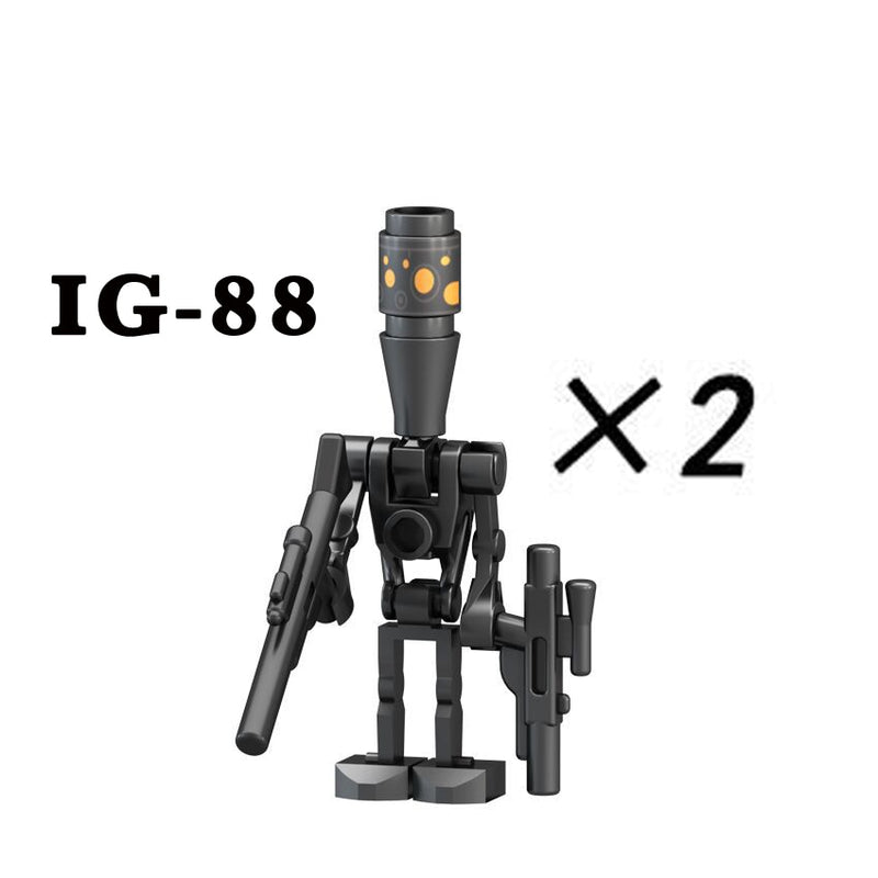 Disney R2-D2 Building Blocks C-3PO General Grievous R4-P17 K-2SO IG88 Battle Buzz Droid Star Bricks Action Figures Christmas Toy