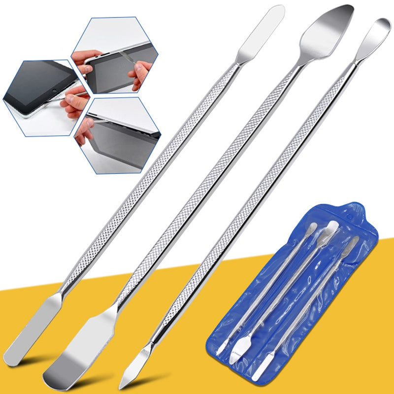 3PCS/Set Repair Opening Pry Hand Tool Kit Smart Phone Tablet PC Metal Spudger Disassemble Repair Tools For IPhone/IPad/Tablet