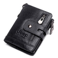 Genuine Leathe Men Wallet RFID Luxury Desig Bifold Short Wallets Male Hasp Vintage Purse Coin Pouch Multi-functional Card Pocket