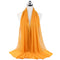Muslim new Bubble Chiffon Hijab Scarf Women Solid Color Soft Long Shawls and Wraps Georgette Islamic Head Scarves Ladies Hijabs