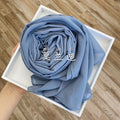 Wome&#39;s Scarves Malaysian Muslim Hijabs Wraps Pearl Chiffon Plain Solid Color Arab Modest Headscarf Rectangle Long Shawl 175x70cm