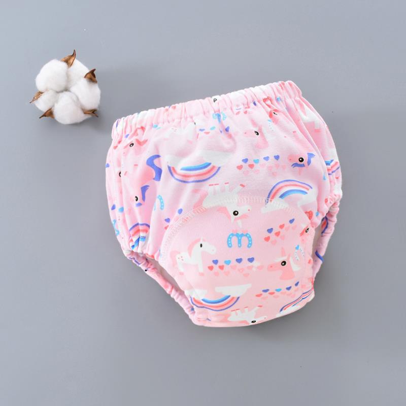 Hot 6 Layer Waterproof Reusable Cotton Baby Training Pants Infant Short Underwear Cloth Baby Diaper Nappies Panties for Children