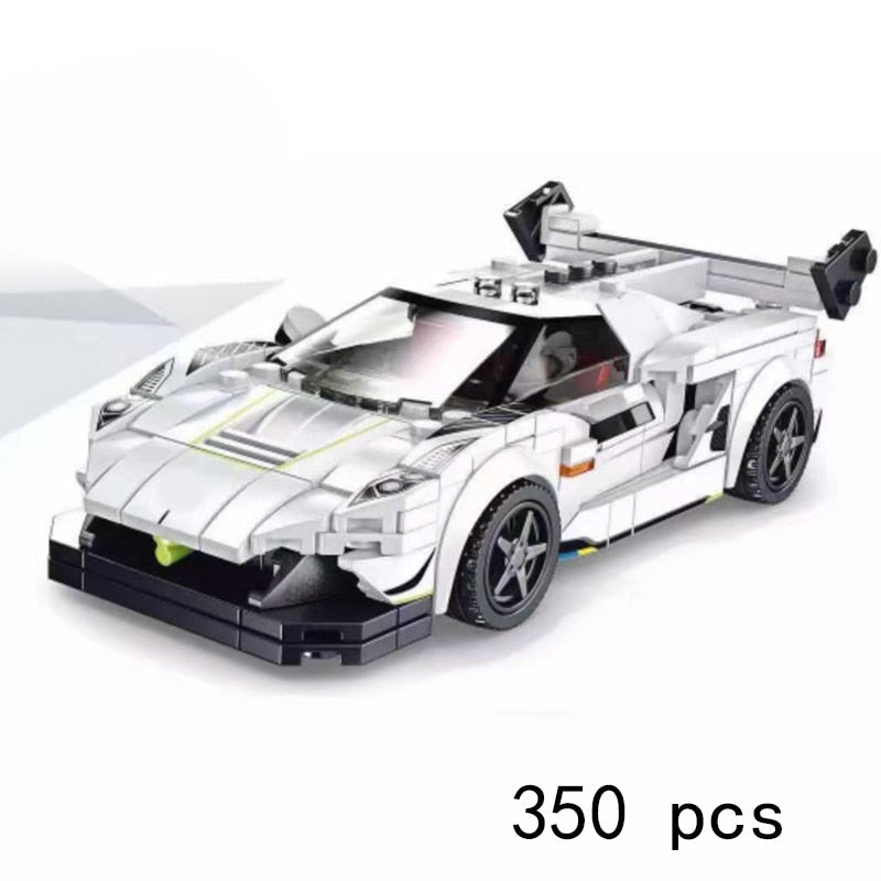 Racing Car City Speed Champions Sports Model Building Blocks DIY Bricks Kids Toy Classic Rally Super Racers Vehicle f1 technique