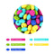 30pcs Silicone Lentil Beads BPA Free Food Grade Rodent DIY Charms Newborn Nursing Accessory Teething Necklace 12mm Abacus Bead