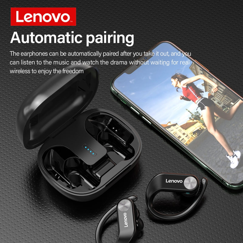 Lenovo TWS Bluetooth 5.0 Headphone Wireless Sports Earphone LP7 Waterproof Low Gaming Delay Headset with Battery Display