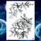 Girls Bracelet Chains Rose Tattoo Stickers Butterfly Body Arm Totem Tattoos Temporary Women Wrist Sexy Black Fake Tatoos