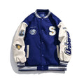 2021 street retro Letter embroidery baseball uniform cotton bomber jacket women winter loose all-match casual thickened jacket