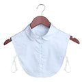 Fashion White Black Lace Fake Collar Blouse Vintage Detachable Shirt False Collar Lapel Blouse Top Women Clothes Accessories