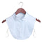 Fashion White Black Lace Fake Collar Blouse Vintage Detachable Shirt False Collar Lapel Blouse Top Women Clothes Accessories