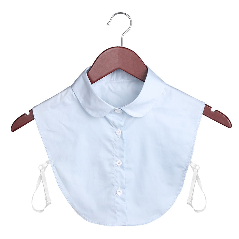 Fashion White Black Lace Fake Collar Blouse Vintage Detachable Shirt False Collar Lapel Blouse Top Women Clothes Accessories