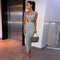 HAWTHAW women summer clothes soild color casual crop tank tops long pencil skirt fitness skinny outfit suit two piece 2pc sets