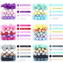 12mm 20pcs Silicone Baby Beads Round Teether Teething Beads DIY Pacifier Chain Necklace Pendant Toys BPA Free Baby Accessories