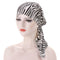 2021 New Elastic Fashion Turban Hat Solid Color Women Warm Winter Headscarf Bonnet Inner Hijabs Cap Muslim Hijab femme Wrap Head