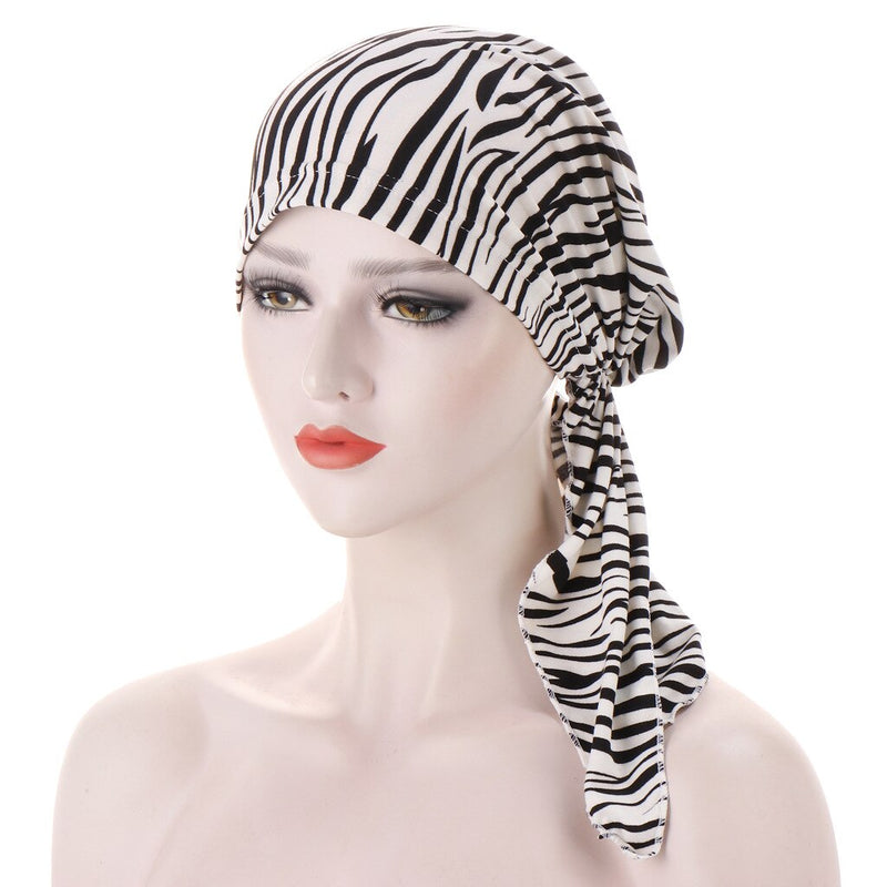 2021 New Elastic Fashion Turban Hat Solid Color Women Warm Winter Headscarf Bonnet Inner Hijabs Cap Muslim Hijab femme Wrap Head
