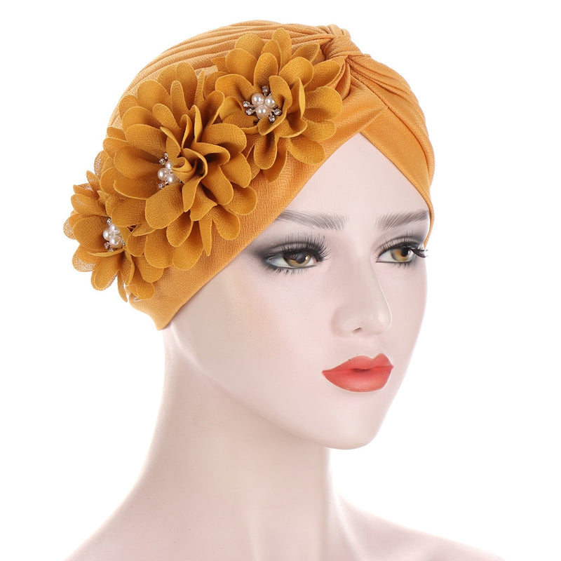2020 cotton solid folds pearl muslim turban scarf  women islamic inner hijab caps Arab wrap head  femme musulman turbante mujer