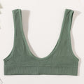 Sexy Seamless Bra Wire Free Brassiere Rib Bralette Women&#39;s Plunge Underwear Top Female Comfy Lingerie Small Breasts Intimates