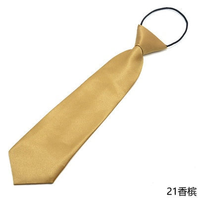 Children Elastic Tie Necktie School Boys Girls Kids Baby Wedding Fashion Solid Color Tie Wedding Students Necktie Neck Tie