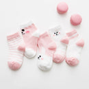 5Pairs/lot 0-3Y Infant Baby Socks Baby Socks for Boys Girls Cotton Mesh Newborn Toddler First Walkers Baby Clothes Accessories