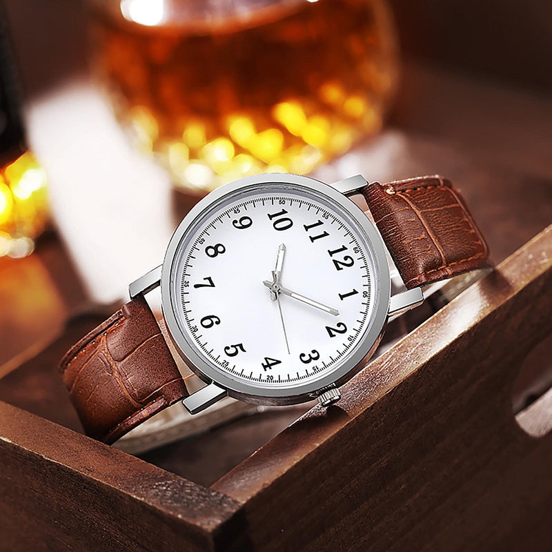 Men Watches 2022 Luxury Fashion Design Leather Watch Digital Quartz Temperament Men&